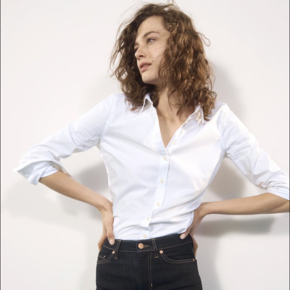 Banana Republic White Riley Shirt